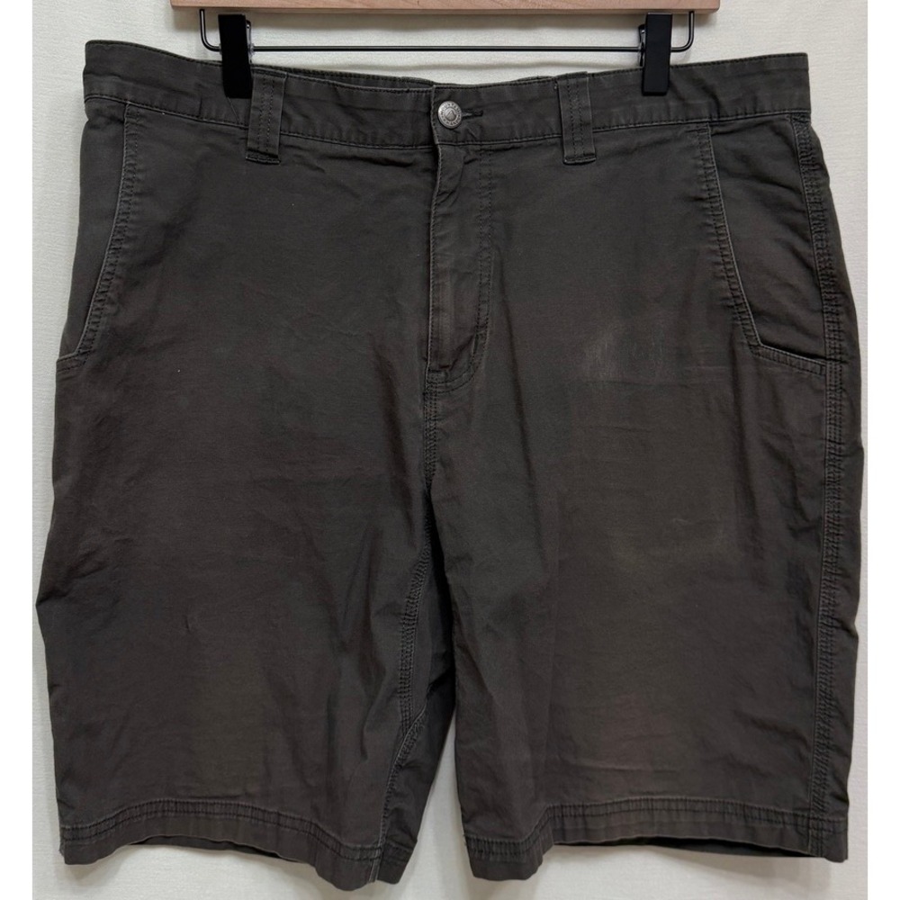 Mountain Khakis Mens Shorts Classic Fit Gray Organic Cotton Stretch 36x10